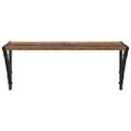 vidaXL Stenné police 2 ks Staré drevo 60 x 25 x 25,5 cm