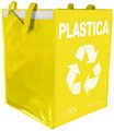Taška na triedený odpad SORT EASY PLASTICA IT, 30x30x40cm, 36l SIXTOL