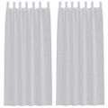 vidaXL Voile záclona 2 ks Svetlosivá 225 x 140 cm Polyester