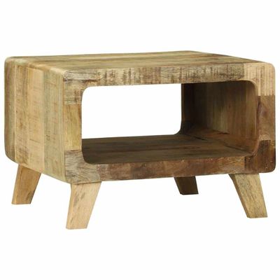 vidaXL Konferenčný stolík Hnedá 50 x 50 x 35 cm Masívne mango drevo