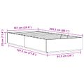 vidaXL Posteľový rám s úložným priestorom Voskovo hnedá 100 x 200 cm