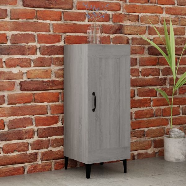 vidaXL Komoda sivý dub sonoma 34,5x34x90 cm spracované drevo