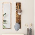 vidaXL Vešiak na stenu Nástenná montáž Dymová dub 20 x 1,5 x 100 cm