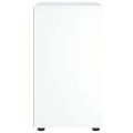 vidaXL Komoda „VISNES“ biela 60x40x73 cm, drevo