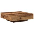 vidaXL Konferenčný stolík Staré drevo 100 x 100 x 31 cm