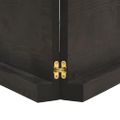 vidaXL Nástenná polica tmavohnedá 200x60x(2-6)cm ošetrený dubový masív