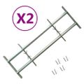 vidaXL Nastaviteľné bezpečnostné okenné mreže 2 ks 1000-1500 mm