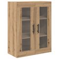 vidaXL Highboard 2 ks Remeselný dub 69,5 x 34 x 180 cm