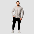 Tričko Basic s dlhým rukávom Grey - GymBeam, veľkosť XXXL, veľkosť oblečenia XXXL