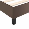 vidaXL Boxspring posteľ s matracom hnedá 100x200 cm umelá koža