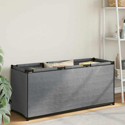 vidaXL Úložný box, sivý 105x34,5x45 cm, látka