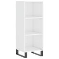 vidaXL Komoda lesklá biela 34,5x32,5x90 cm kompozitné drevo