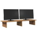 vidaXL Stojan na monitor dub artisian 100x27x15 cm kompozitné drevo