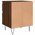 vidaXL Nočné stolíky 2 ks hnedý dub 40x35x50 cm kompozitné drevo