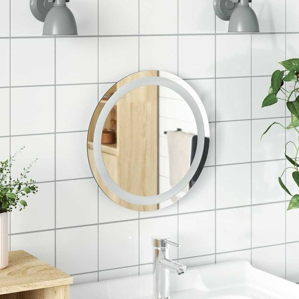 vidaXL LED kúpeľňové zrkadlo 40 cm okrúhle