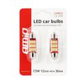 LED CANBUS 4014 12SMD Festoon C5W C10W C3W 36mm White 12V/24V