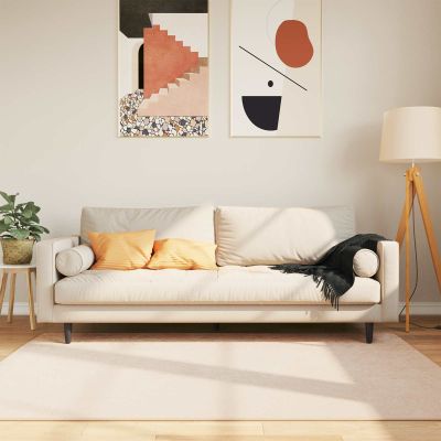 vidaXL Behúň MARSA Krémová 120 x 170 cm Polyester a PVC