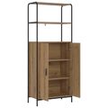 vidaXL Highboard Dub artisan 40 x 33 x 161 cm Kompozitné drevo