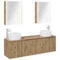 vidaXL Set kabinetov do kúpeľne 5 ks Dub artisan Kompozitné drevo