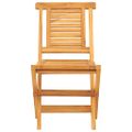 vidaXL Skladacie stoličky 6 ks 47x63x90 cm Masívne teakové drevo