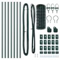 vidaXL Euro plotový základ 10 x 0,4 m PVC potiahnutá oceľ Zelená