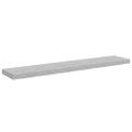 vidaXL Plávajúce nástenné police 2 ks betónovosivé 120x23,5x3,8 cm MDF
