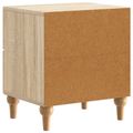 vidaXL Nočný stolík Dub sonoma 43 x 34,5 x 48 cm Kompozitné drevo