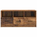 vidaXL TV skrinka Staré drevo 102 x 34,5 x 47 cm Kompozitné drevo