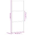 vidaXL Posuvné dvere biele 90x205 cm tvrdené sklo a hliník