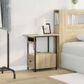 vidaXL Nočný stolík Sonoma dub 60 x 30 x 61 cm Kompozitné drevo