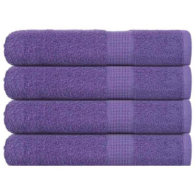 vidaXL Saunové osušky FROGN 4 ks fialové 80x200 cm 360 g/m²