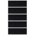 vidaXL Schodiskové stupne 5 ks 25x75 cm guma