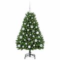 vidaXL Umelý Sklápací Vianočný Stromček Zelená 120 cm PVC a oceľ