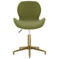 335042 vidaXL Swivel Dining Chair Light Green Velvet