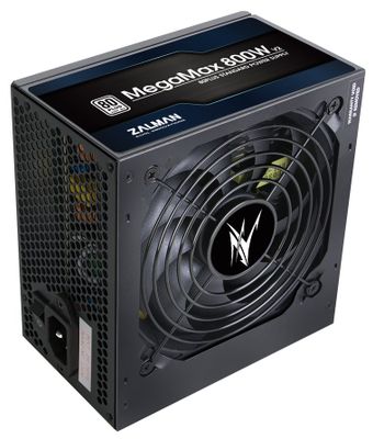 Zalman zdroj MegaMax 800W/ ATX / akt. PFC / 120mm ventilátor / 80PLUS Zdroj, ATX, 800W, aktivný PFC, 120mm ventilátor, odpojiteľné kable, 80PLUS Standard