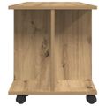 vidaXL TV skrinka s kolieskami farba dub artisan 80x40x45 cm