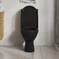 vidaXL WC sedadlo, pomalé sklápanie, rýchloupínacie, čierne
