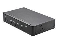 KVM s rýchlym prepínaním - Prepínač KVM / audio - 4 x KVM / zvuk - 1 miestny používateľ - desktop, Dá sa namontovať do rozvádzača - kompatibilný s TAA