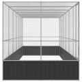 vidaXL Voliéra s nadstavcom strieborná 625x207x212 cm oceľ