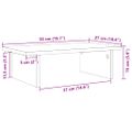 vidaXL Stojan na monitor dub sonoma 50x27x15 cm kompozitné drevo