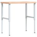 vidaXL Pracovný stôl 100x(55-60)x(73-99,5) cm masívny buk