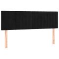 vidaXL Posteľný rám boxspring s matracom čierny 140x200 cm zamat