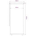 vidaXL Vonkajšia zatemňovacia roleta 65 (Š) x 230 (V) cm modrá HDPE