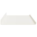 vidaXL Závesná polica 4 ks Biely 100 x 18 x 2,5 cm Oceľ