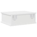 vidaXL Nočný stolík Biela 40 x 31 x 15 cm Kompozitné drevo