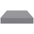 vidaXL Plávajúce nástenné police 2 ks, sivé 40x23,5x3,8 cm, MDF
