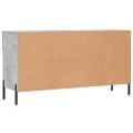 vidaXL Lavička na topánky, betónovo sivá 102x35x55cm, kompozitné drevo