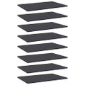 vidaXL Prídavné police 8 ks, sivé 60x40x1,5 cm, drevotrieska