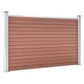 vidaXL Záhradný plot WPC 353x106 cm hnedý