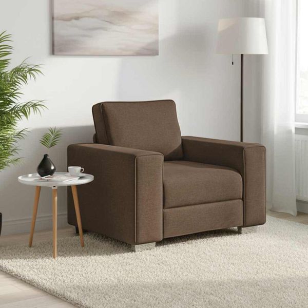 vidaXL Sofový kreslo Hnedá 100 cm látka